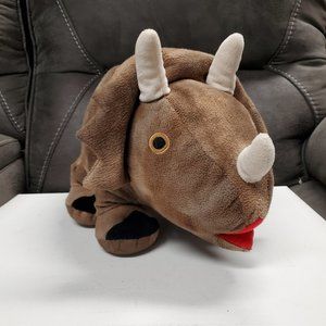 Plush Rhino Coin Bank - Brown - FAB NY
